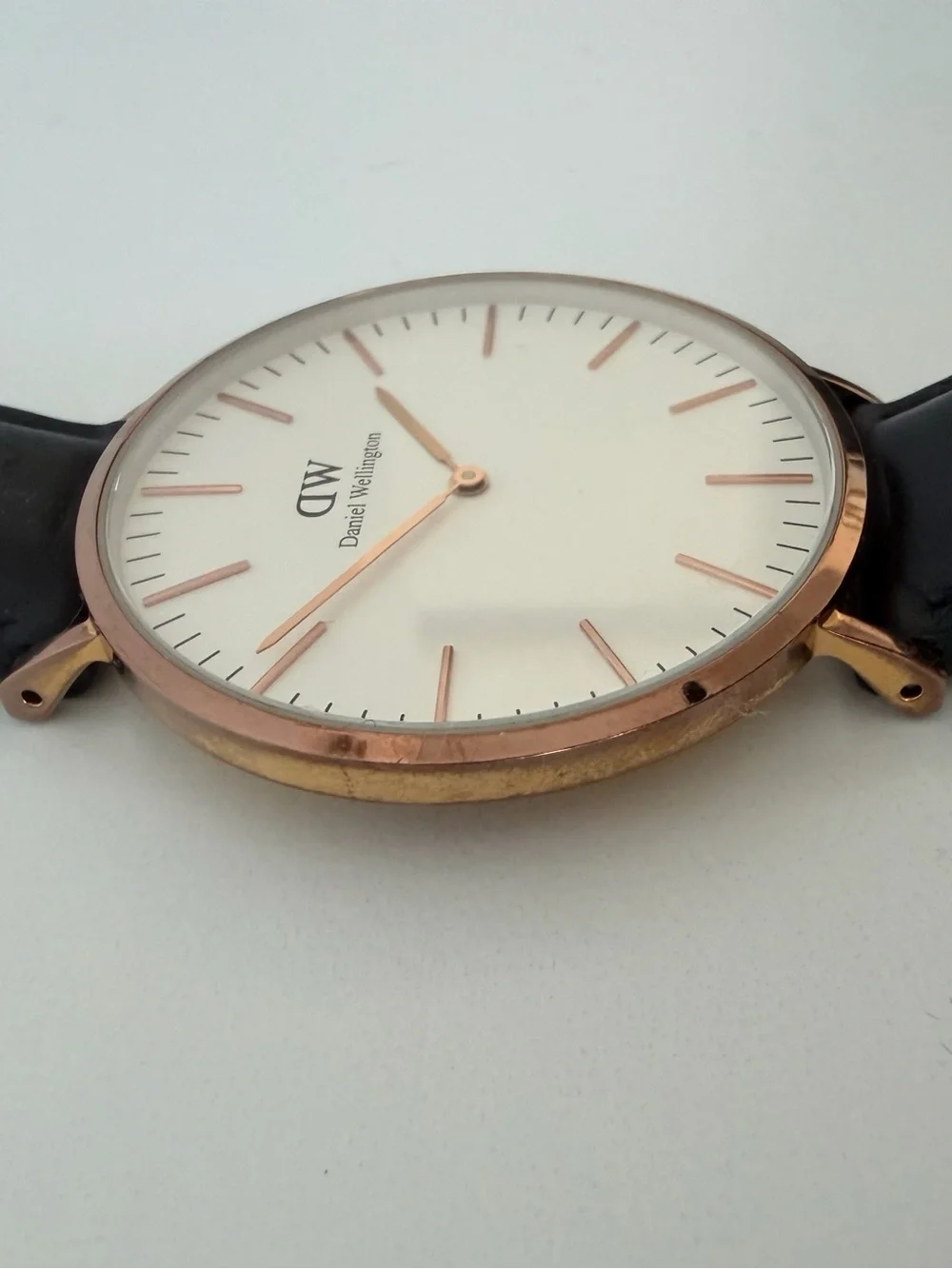 Daniel Wellington Classic Sheffield 40mm Watch in Rose Gold & Black Leather